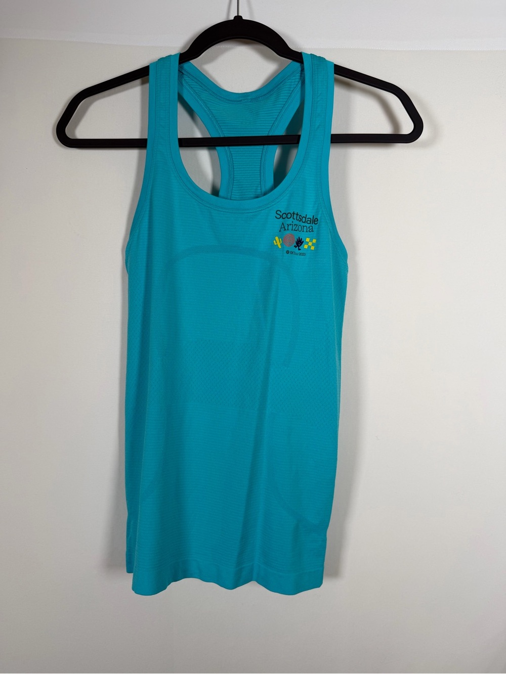 Lululemon Blue Swiftly Tech Tank 5K Logo Running, Workout, Lifting, Yoga